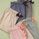 Straight-cut Linen Lounge Pants