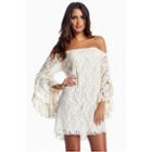 Off-shoulder Lace Tunic