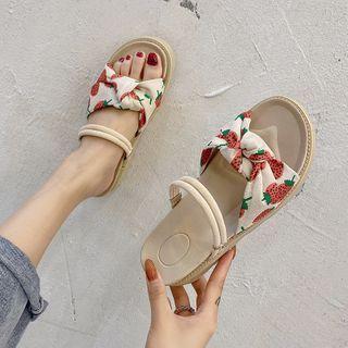 Printed Platform Espadrille Sandals