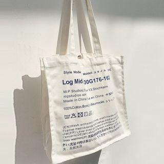 Lettering Shopper Bag As Shown In Figure - One Size
