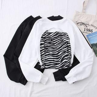 Set: Asymmetric Camisole + Ultra-crop Sweatshirt