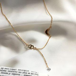 Faux Crystal Alloy Pendant Necklace 1 Piece - As Shown In Figure - One Size