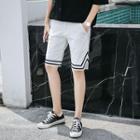 Contrast-trim Slit-side Shorts