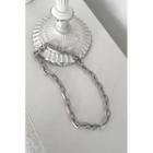 Bold Matte-chain Necklace Silver - One Size