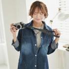 Pocket-front Denim Shirtdress