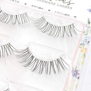 Set Of 3: False Eyelashes (c59) Black - 10mm