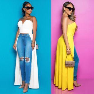 Dip Back Tube Top