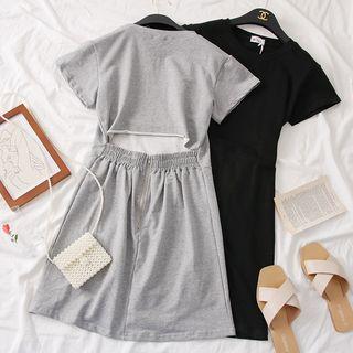 Cutout-back T-shirt Dress