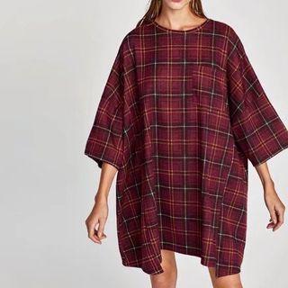Loose-fit Plaid Top