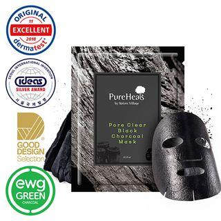 Pure Heals - Pore Clear Black Charcoal Mask 25g X 1pc