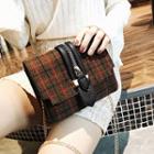 Two-tone Zipper Crossbody Bag