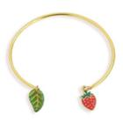 Strawberry Bangle 1 Pc - Strawberry - Red & Green - One Size