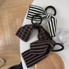 Houndstooth Knit Hair Tie
