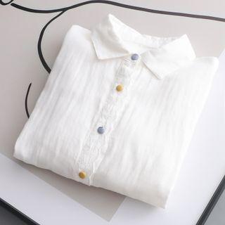 Lace Trim Shirt 6132 - One Size