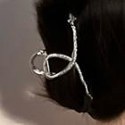 Snake Hair Claw Silver - One Size