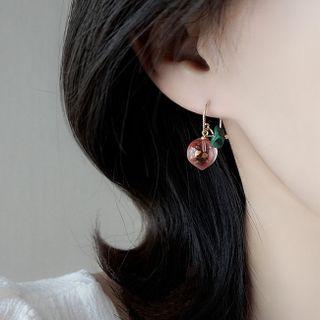 Peach Drop Earring 1 Pair - Gold - One Size