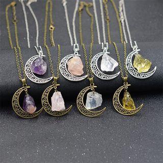 Stoned Moon Necklace