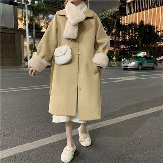 Sashed Woolen Coat