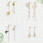 Non-matching Alloy Daisy Dangle Earring (various Designs)