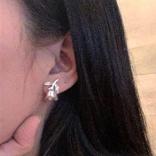 Tulip Ear Stud 1 Pair - Gold - One Size