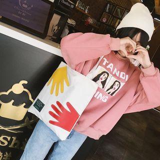 Hand Applique Canvas Tote Bag