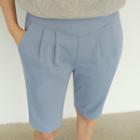 Pleated-front Slim-fit Shorts