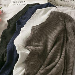 Slim-fit Mock-neck Sweater