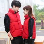 Couple Matching Stand Collar Padded Vest