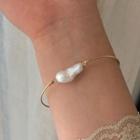 Irregular Pearl Bangle As Shown In Figure - One Size