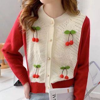 Cherry Panel Cardigan
