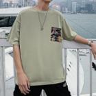 Camo Pocket Elbow-sleeve T-shirt