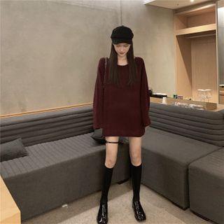 Plain Sweater Fuschia - One Size