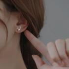 Antler Stud Earring 1 Pair - Stud Earring - Silver - One Size