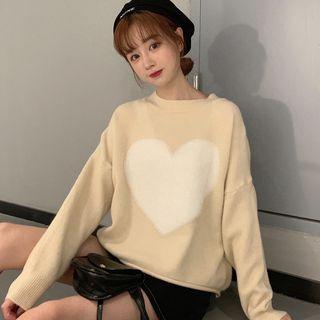 Heart Furry Sweater