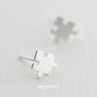 Sterling Silver Puzzle Earring