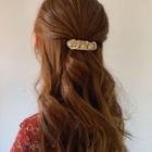 Chunky Chain Alloy Hair Clip Gold - One Size