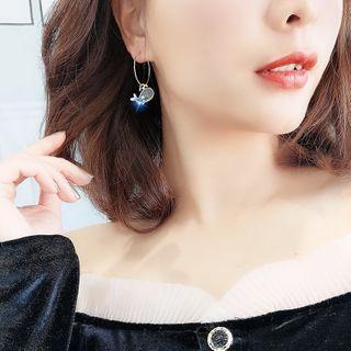 Alloy Whale Dangle Earring 1 Pair - Champagne - One Size
