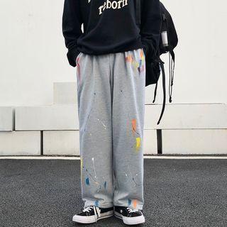 Paisley Print Straight Leg Pants