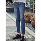Mid-rise Straight-cut Jeans