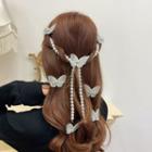 Faux Pearl Butterfly Hair Tie