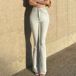 Bootcut Washed Jeans