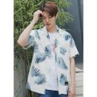Short-sleeve Pattern-printed Shirt