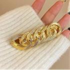 Chunky Chain Alloy Hair Clamp Gold - One Size