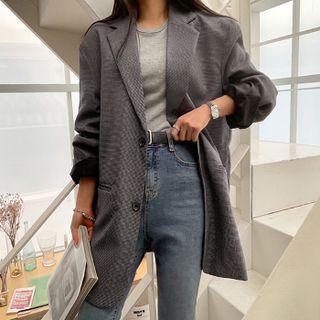 Welt-pocket Houndstooth Blazer
