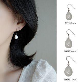 Faux Pearl Sterling Silver Drop Earring
