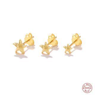 Set Of 3: Starfish Stud Earring