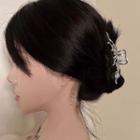 Irregular Alloy Hair Clamp 1pc - Silver - One Size
