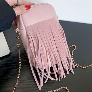 Plain Fringed Crossbody Bag