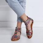Low Wedge Strappy Sandals Pink - 37
