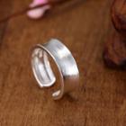 Plain Open Ring Silver - One Size